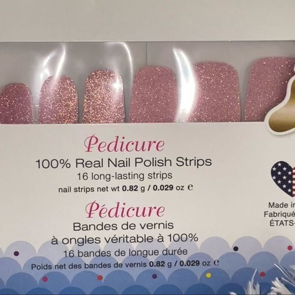 Color Street | Call Your Blush - soft rosy pink with gold glitter - Picture 3 of 9